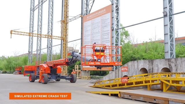 Экстремальные испытания подъемников DINGLI: краш-тесты и сложные условия