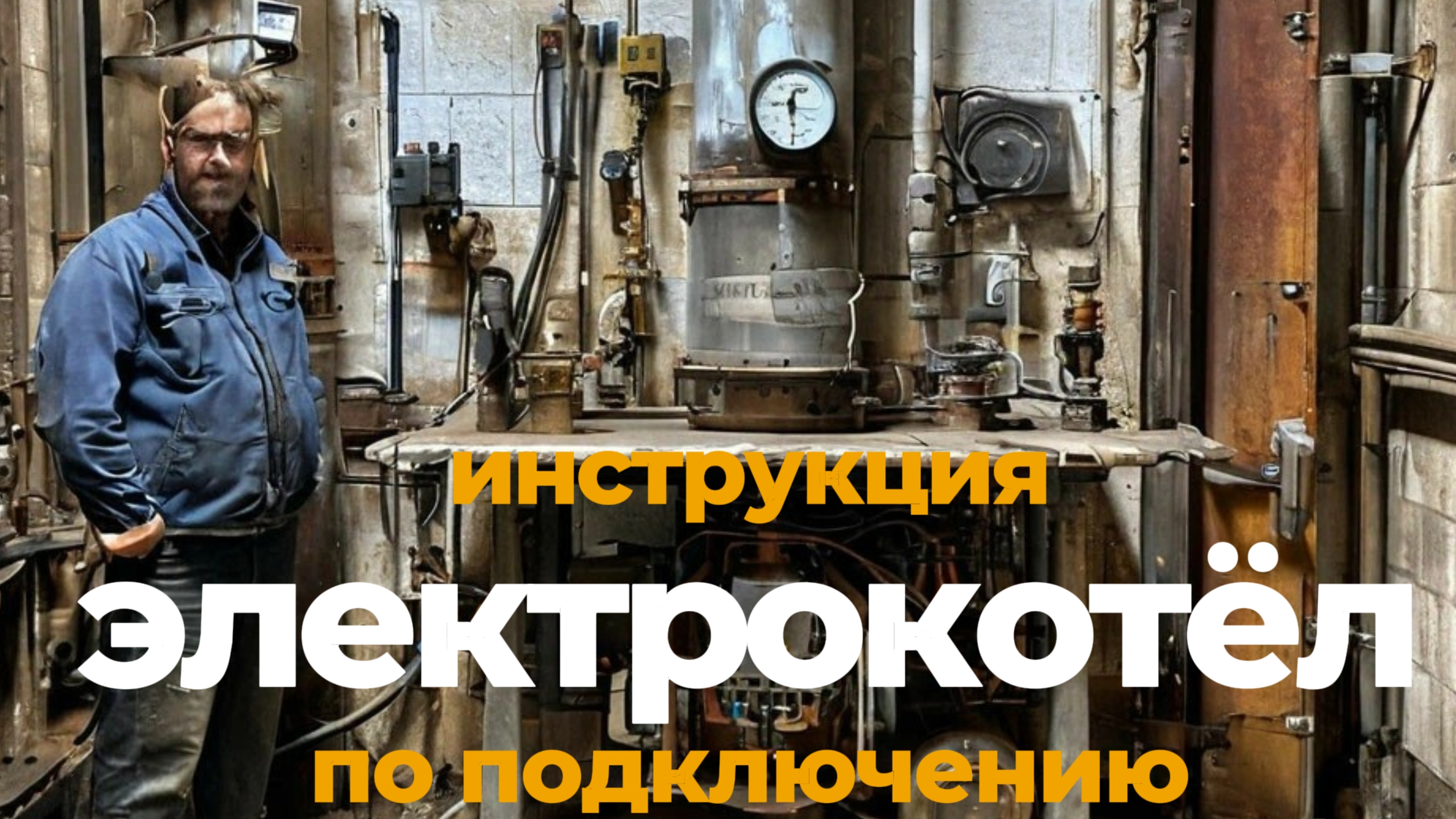 Отопление электричеством. Подключил котёл к полу.
