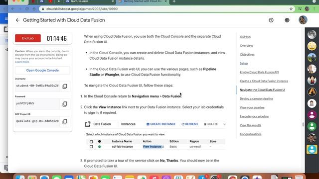 Getting Started with Cloud Data Fusion || Qwiklabs || GSP805