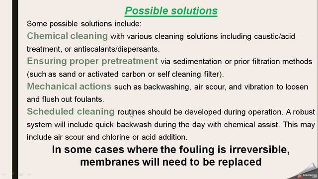 Ultrafiltration (UF) Issues and Troubleshooting during Operation