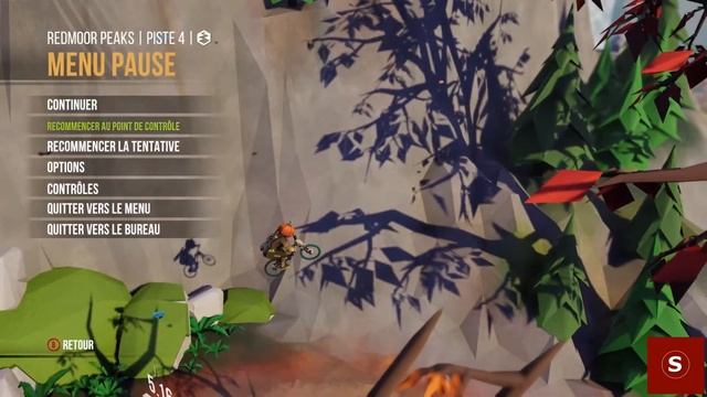 Lonely Mountains: Downhill Speedrun / Normal Mode / Redmoor Peaks Trail 4 in 0.45.09