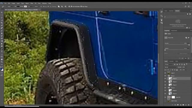 Goonzquad Jeep Rubicon Vexel Art Photoshop Time lapse