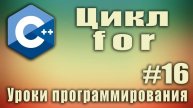 Цикл for. Что это. Что делает. Пример. Синтаксис. Циклы. Урок #16.
