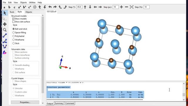 How to get #XRD pattern and #crystal structure from #CIF file using #VESTA software.