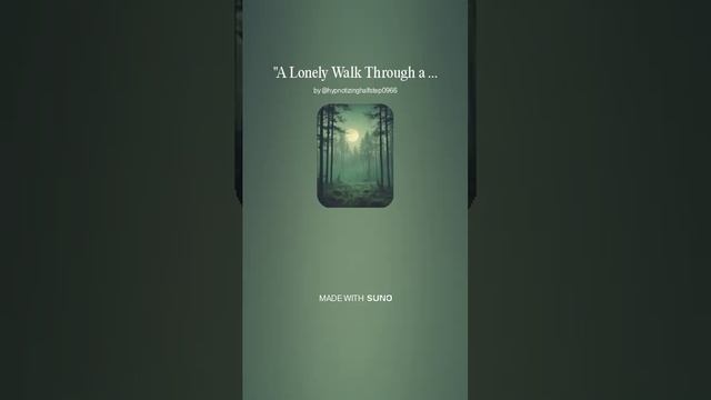 Lo-fi. A Lonely Walk Through a Foggy Forest at Night