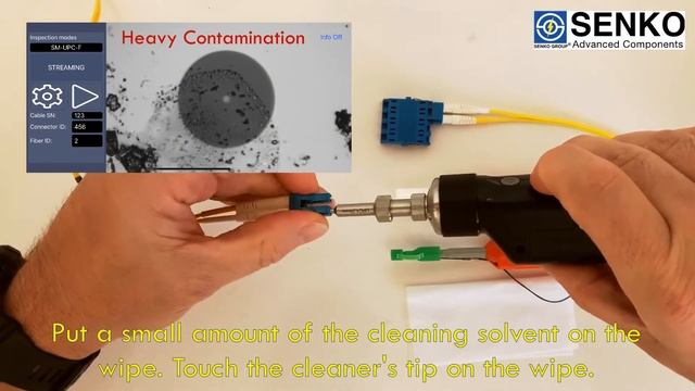 Cleaning LC Connectors with SMART CLEANER MINI 1.25