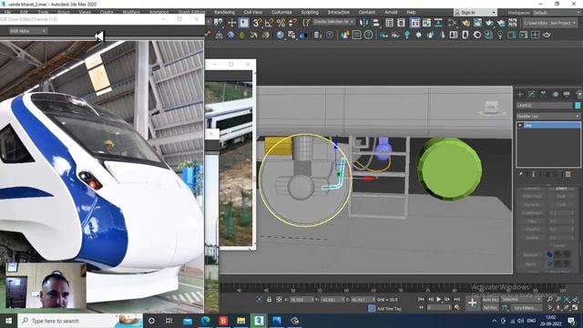 3DsMax Tutorials, Learn 3D Modeling  Vande Bharat Express Train from Scratch in 3Dsmax ( Part 5)