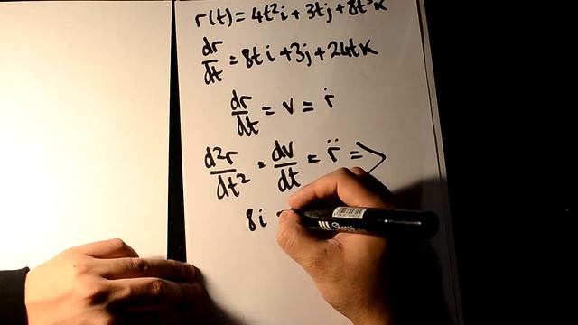 Mechanics - Differentiating Position Vector, Velocity & Acceleration