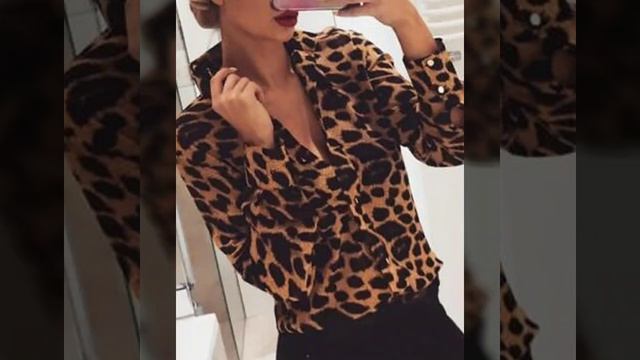 Gorgeous And Trendy Leopard Print Top And Blouse Style For Classy and Fashionable Women 2020