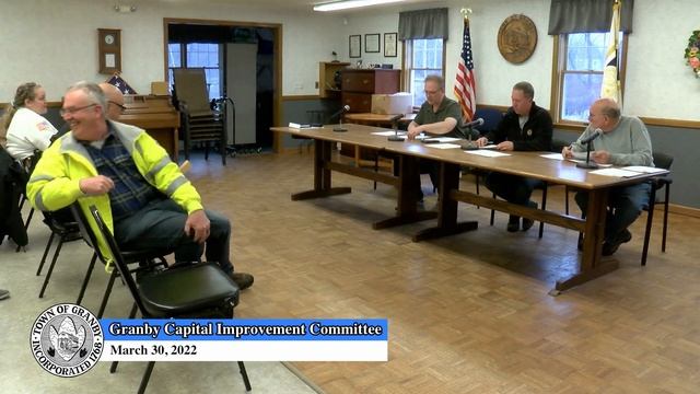 GRANBY MA Capital Improvement Committee 3-30-22