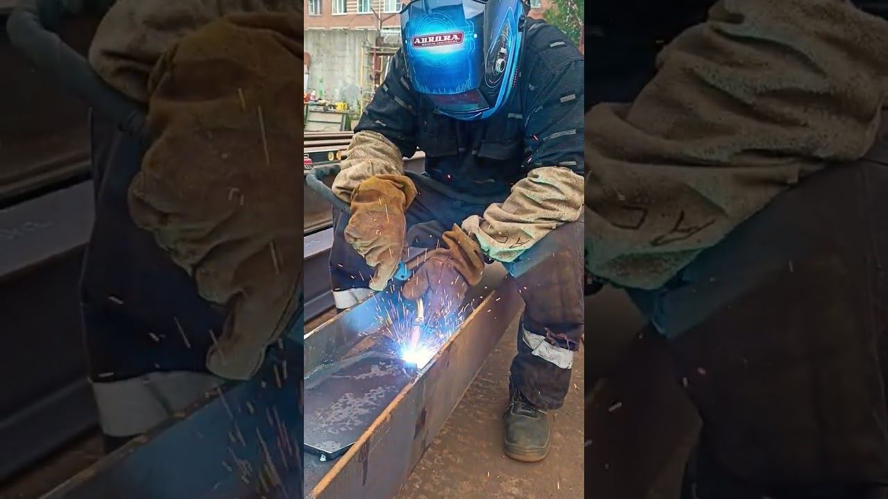Сварка на свежем воздухе #сварка #сварщик #welder #сваркаполуавтоматом #welding #mig