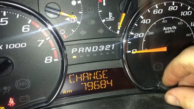 How to Reset Oil Light - Chevy Colorado 2008