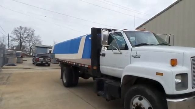 1996 GMC Top Kick C6500 flat dump bed truck for sale at auction | bidding closes April 24, 2019