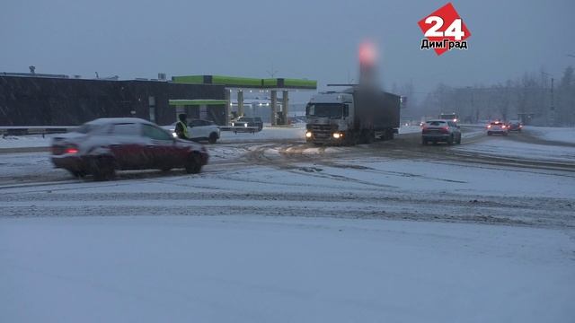 В Димитровград пришел большой снег