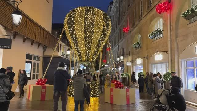 🇫🇷Парижское Рождество🎄✨ Вандомская площадь, улица Сент-Оноре, галерея Лафайет и Принтем.