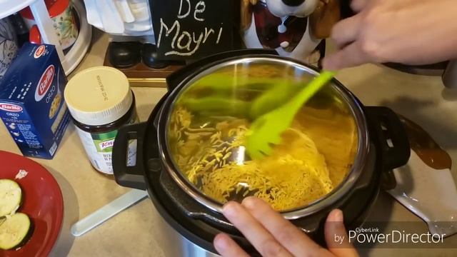 PECHUGAS DE POLLO AL CILANTRO ARROZ CON PASTA ORZO Y CALABACINES