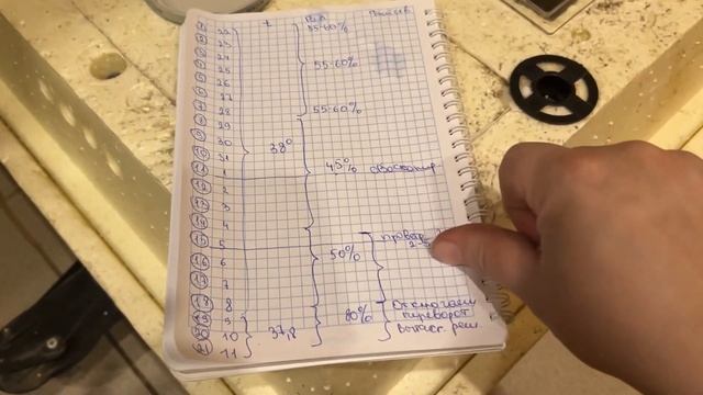 ☀️Моя таблица инкубации