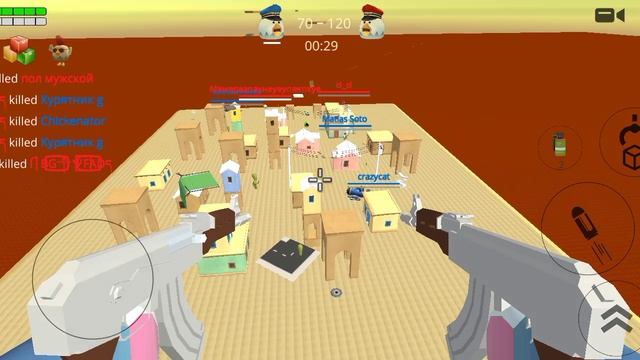 2 Битвы в 1 Видео! #ChickenGun