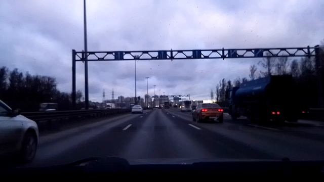 #3808 /11-12-24 г./ Началось движение, съехали с КАД...