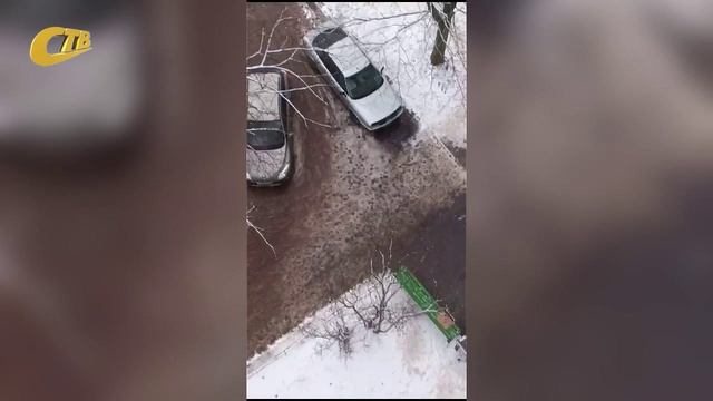 ЖИЛЬЦЫ ДОМА №43 ПО УЛ. ЛЕНИНА ПОЖАЛОВАЛИСЬ НА ПЛОХУЮ РАБОТУ УК ПО УБОРКЕ ПРИДОМОВОЙ ТЕРРИТОРИИ
