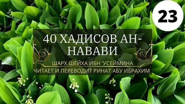 23. 40 хадисов ан-Навави. 7 хадис, продолжение. || Ринат Абу Ибрахим