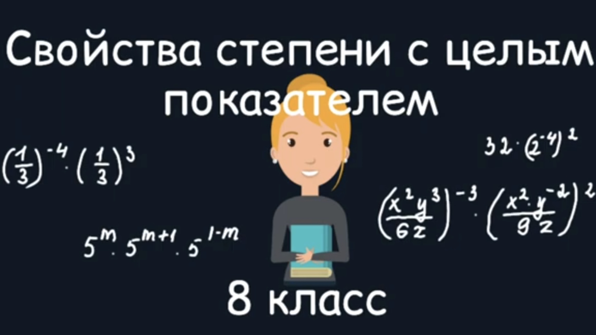 Свойства степени с целым показателем. Алгебра. 8 класс
