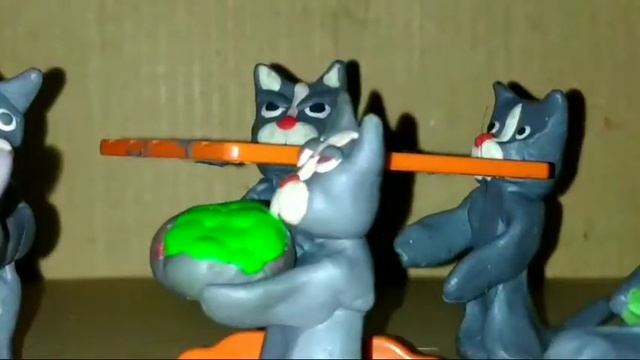 Claycat the raid low budget version Stop motion animation