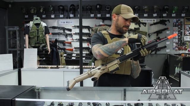 WE Tech FN SCAR-H SSR AEG Rifle Tan - AirSplat On Demand