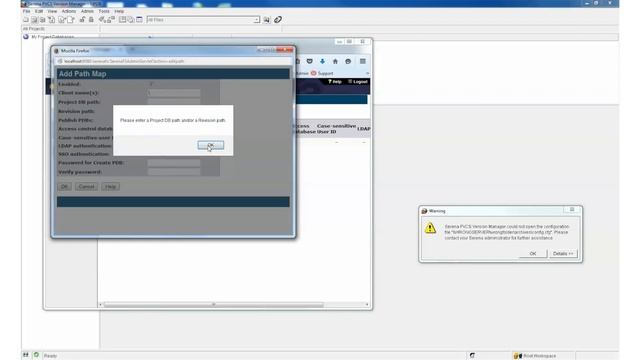 PVCS: Configuration Not Found