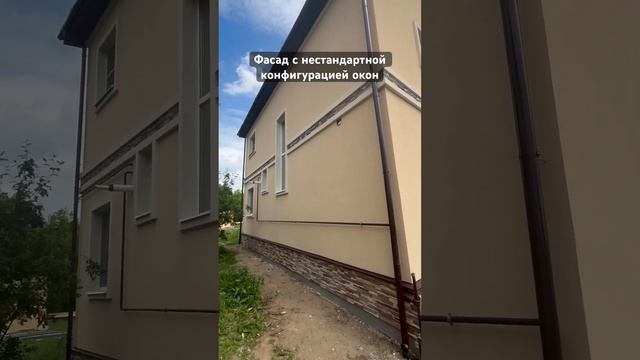 Сфтк фасад готов. #мокрыйфасад  #камешковая штукатурка