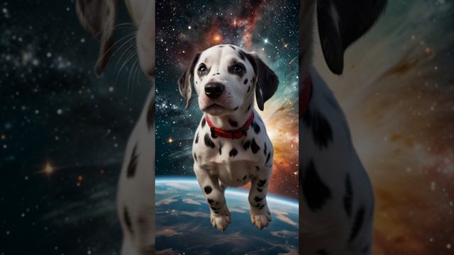 щенок в космосе