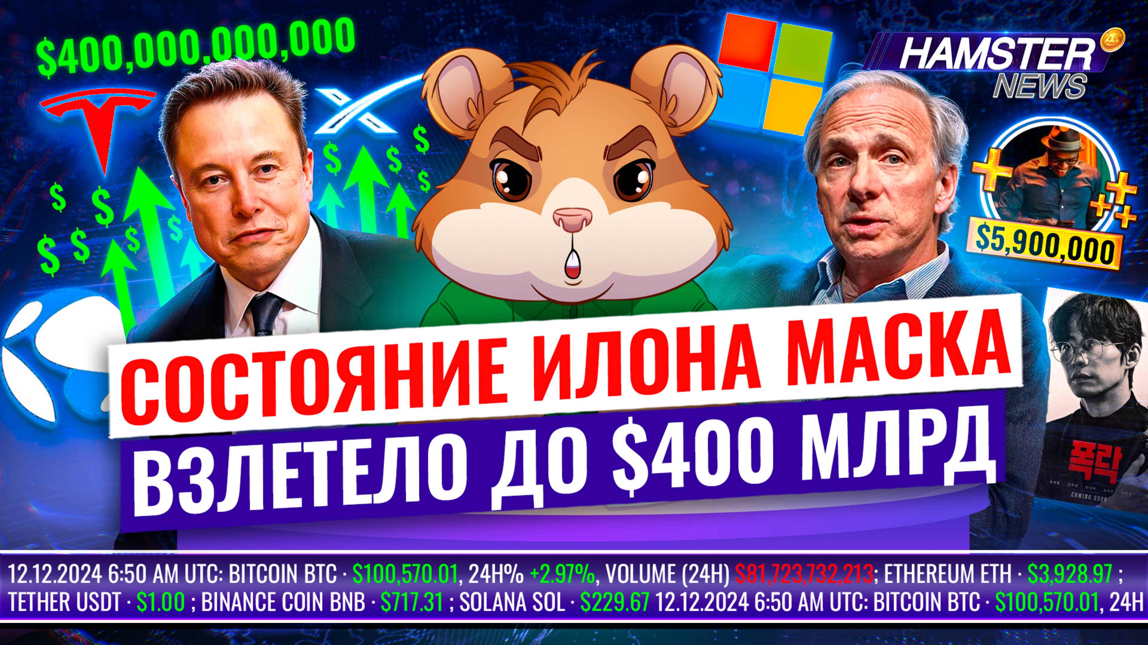 Пастор обвинён в криптомошенничестве, Рэй Далио верит в биткойн, отказ Microsoft ⚡️ Hamster News