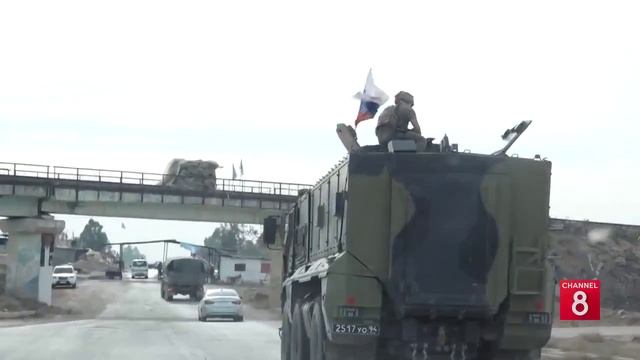 Российская техника и опорная база все еще продолжают находиться в районе аэропорта города Камышл...