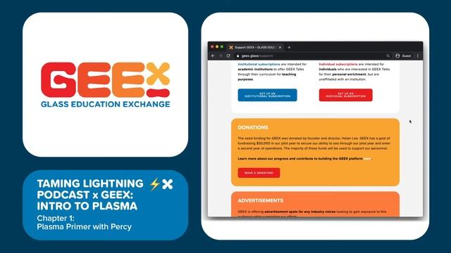 Chapter 1: Plasma Primer with Percy | Taming Lightning x GEEX: Intro to Plasma