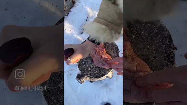 "Лесная пасека" готовка стейка