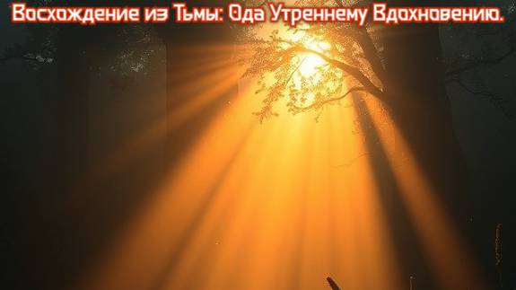 Восхождение из Тьмы: Ода Утреннему Вдохновению.
Премьера прозы!!!