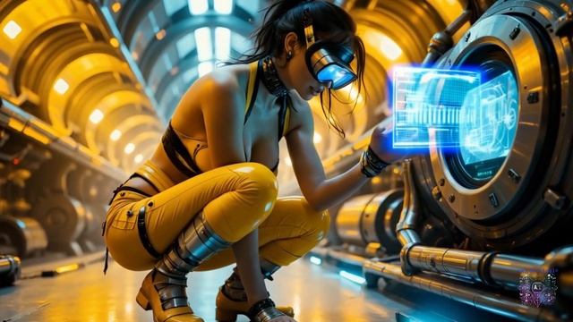 Beautiful Girls of the Future in Space - Chapter One  J  Sci-Fi AI Cinematic Space Adventure HD