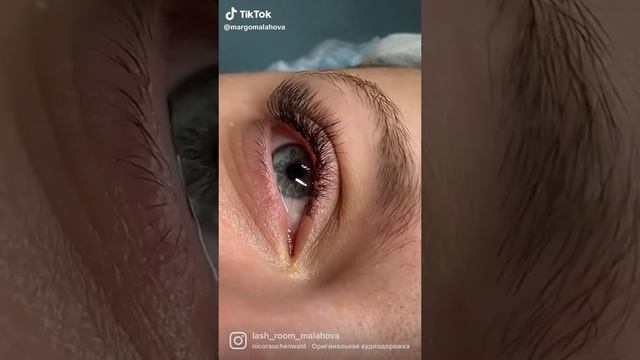 нежное наращивание ресниц в м изгиб