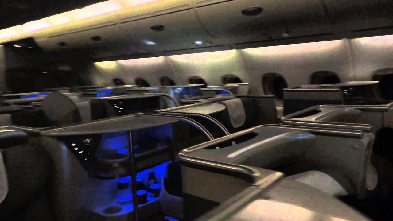 Across A380 sleep business class