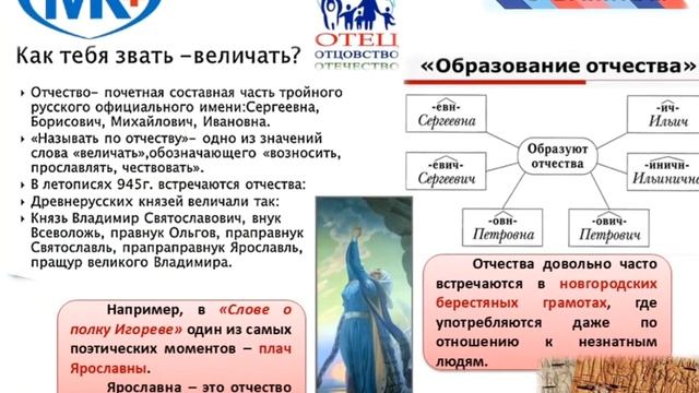 «Отчество — от слова «отец»