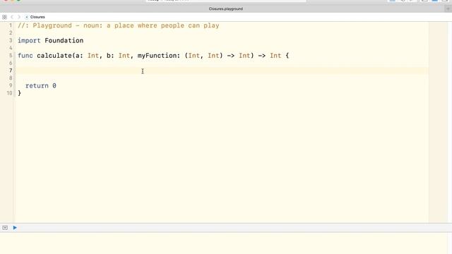 Introduction to Closures in Swift (Playground) 1/2