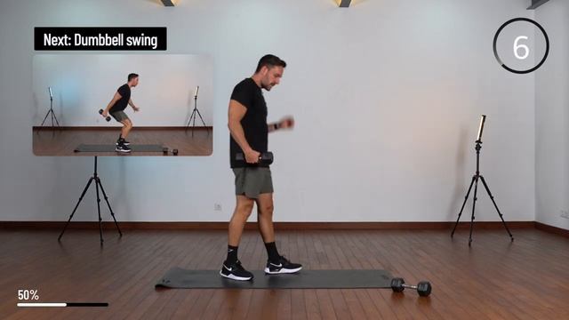 10 Min KILLER HIIT Workout With Weights - Full Body Cardio At Home