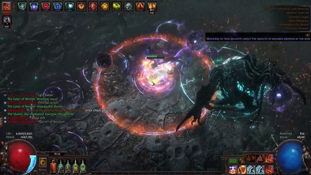 Scion Ascendant Righteous Fire vs The eater of Worlds