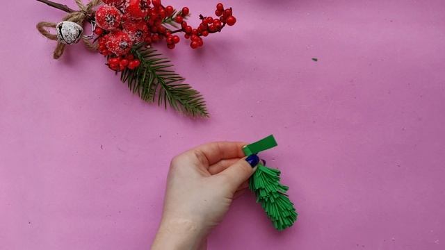 Еловые веточки из фоамирана 🎄