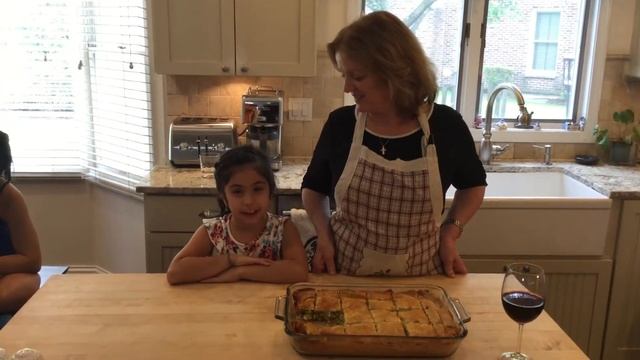 Cooking with a Greek Accent-Spanakopita (spinach pie)