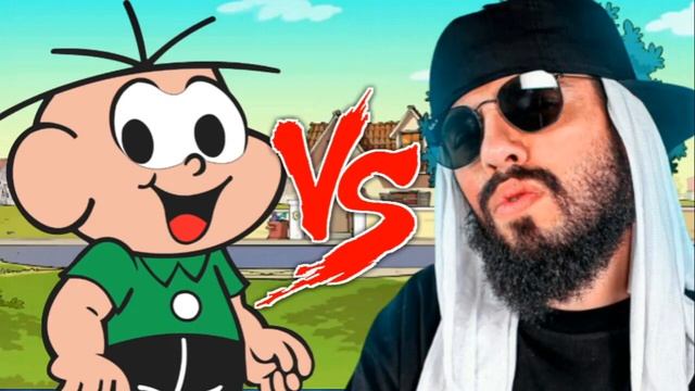 Cebolinha Vs Mussoumano Batalha Cartoon