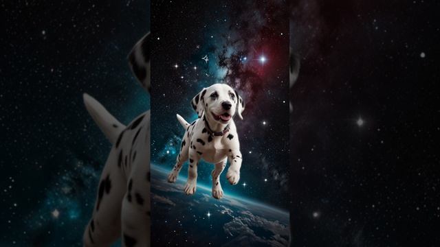 щенок в космосе