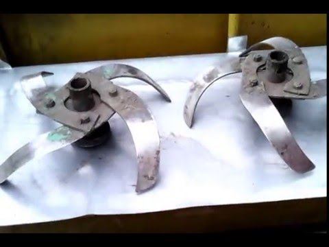 фрезы, как тяговый инструмент для окучника "Крота"
