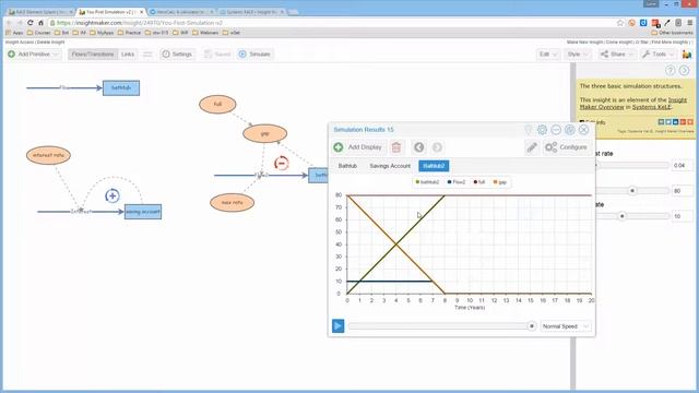 Insight Maker/Settings & Simulate xRev