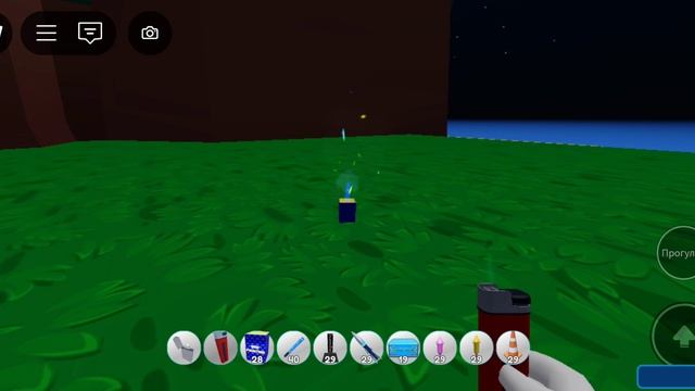 Фонтан ROBLOX фейерверки